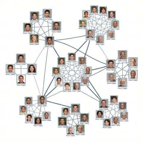 After PhotoGraph — resolved identity network
